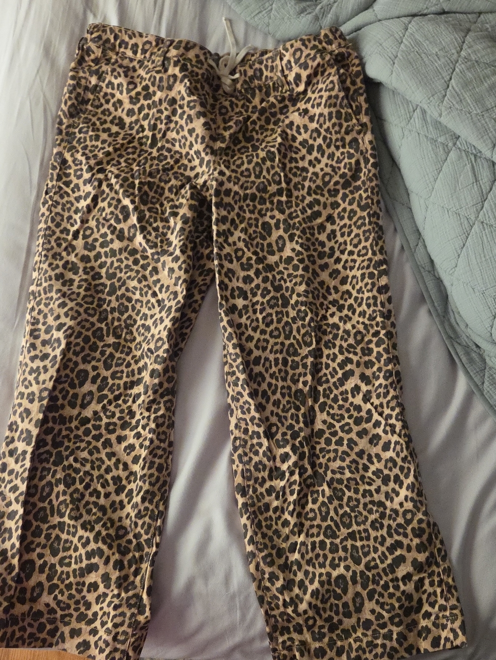 Torrid Leopard Print Tie Waist Wide Leg Pants